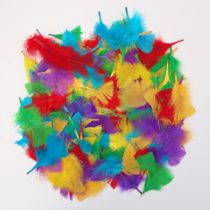 250+ Assorted Coloured Feathers Art Craft Collage Hats Costume Millinery