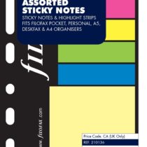 Filofax Personal Small Sticky Notes - Assorted