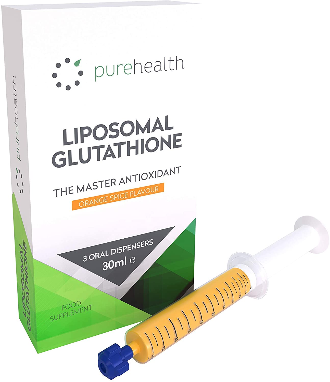 The Most Bioavailable Liposomal Glutathione on The Market 30 Vials Unique Patented Formula for Rapid Absorption