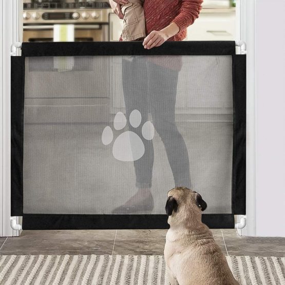 Namsan Dogs gate, Pet Magic Gate, Pet Safety Gate, Portable Safety Gate Folding Mesh Stair Gate Easy Install Anywhere, Pet Safety Gates Very Suitable For Docile Pets 180cmx72cm