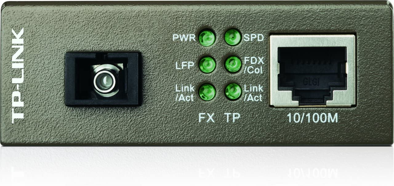 TP-Link 10/100Mbps WDM Media Converter (MC111CS), Black, Single Mode 1550 nm x 1310 nm - Image 4