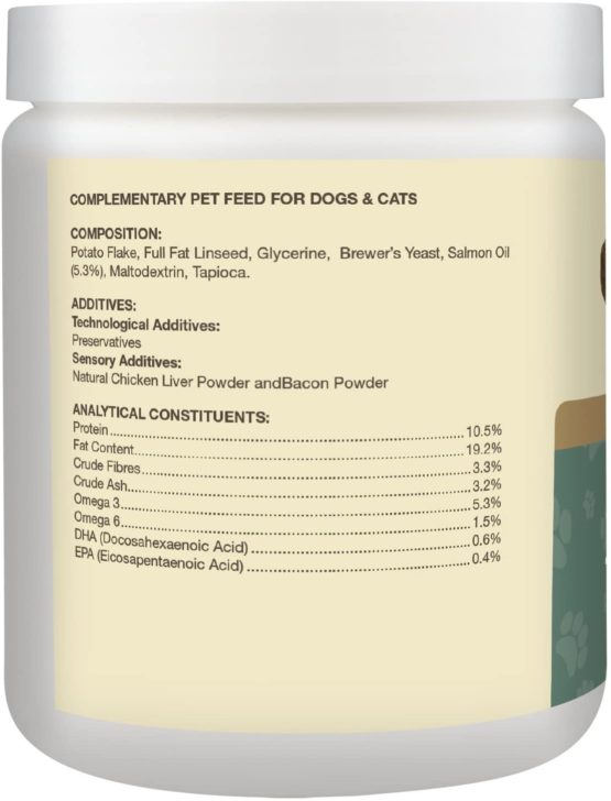 Overby Farm Omega Gold Salmon Oil Soft Chew for Cats and Dogs, 90-Piece, 256 g - Image 3