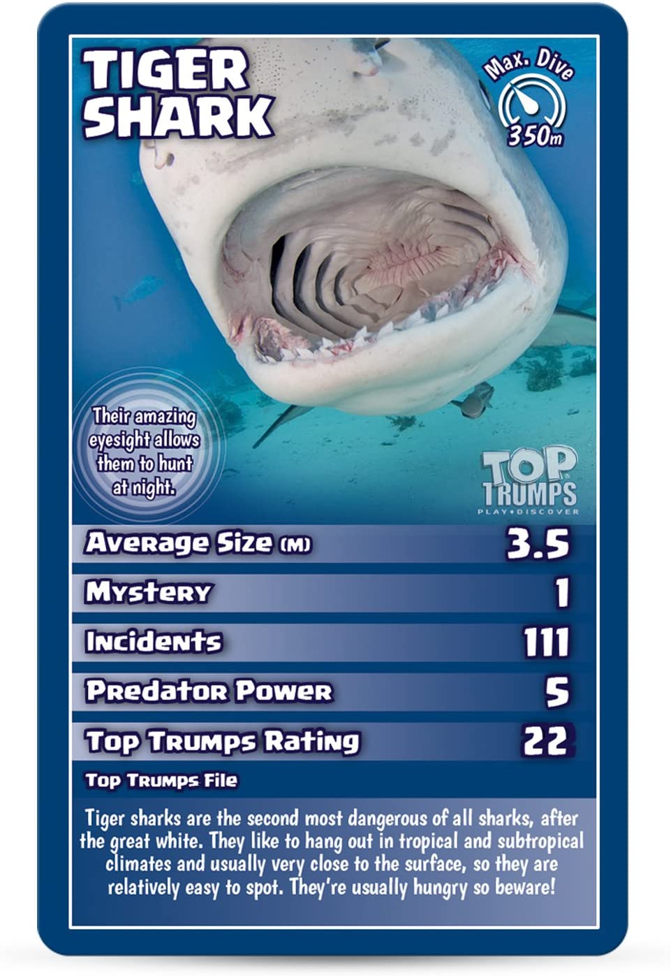 Top Trumps Sharks Card Game for 3 to 99 years, Multicolor, 14 cm x 8.5 cm x 2 cm - Image 4