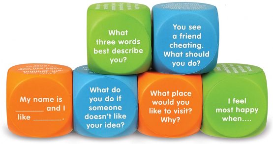 Learning Resources LER6369 Let’s Talk SEL Cubes, Multi-Color - Image 3