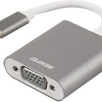 USB C to VGA Adapter, BENFEI Thunderbolt 3 to VGA Adapter Compatible for MacBook Pro 2019/2018/2017, MacBook Air/iPad Pro 2018, Samsung Galaxy S10/S9 [Aluminium Shell,Grey]