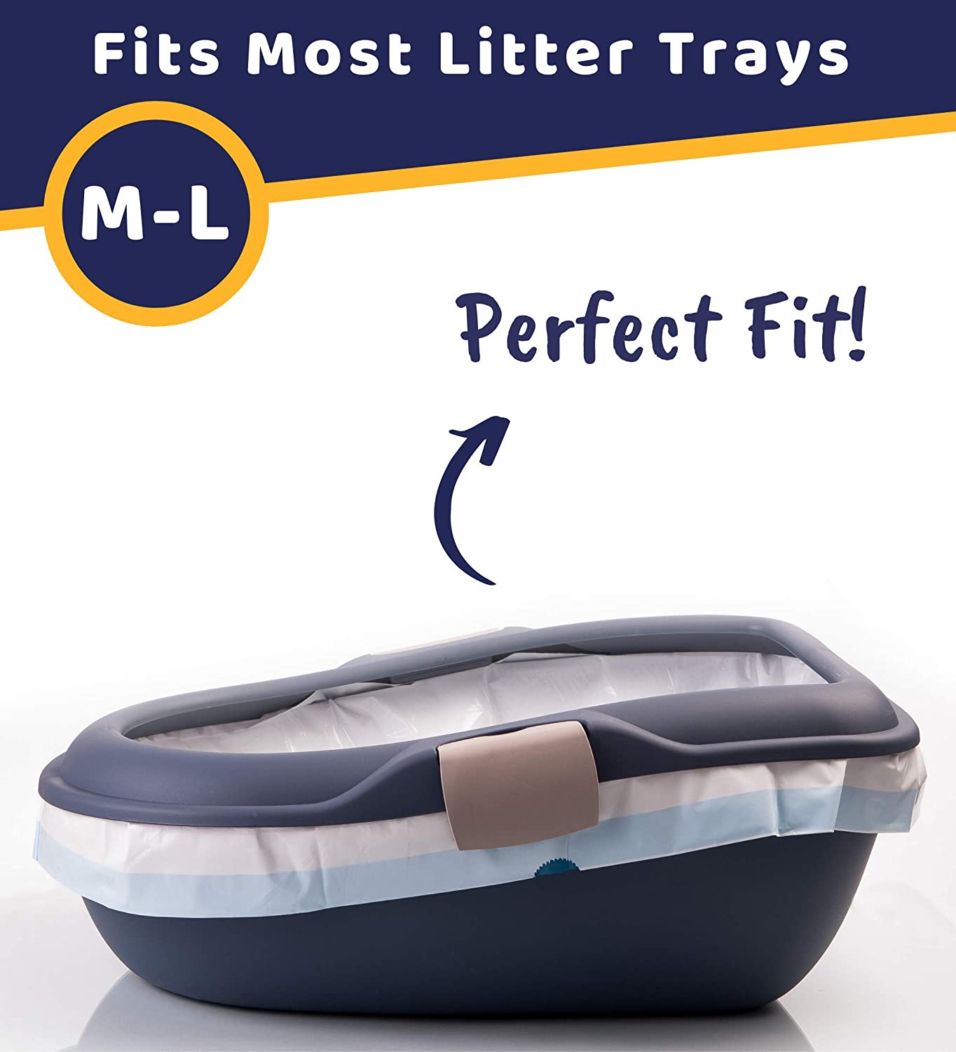Pettiny 20 Cat Litter Tray Liners with Drawstrings Scratch Resistant Bags for Medium and Large Litter Box - Image 4
