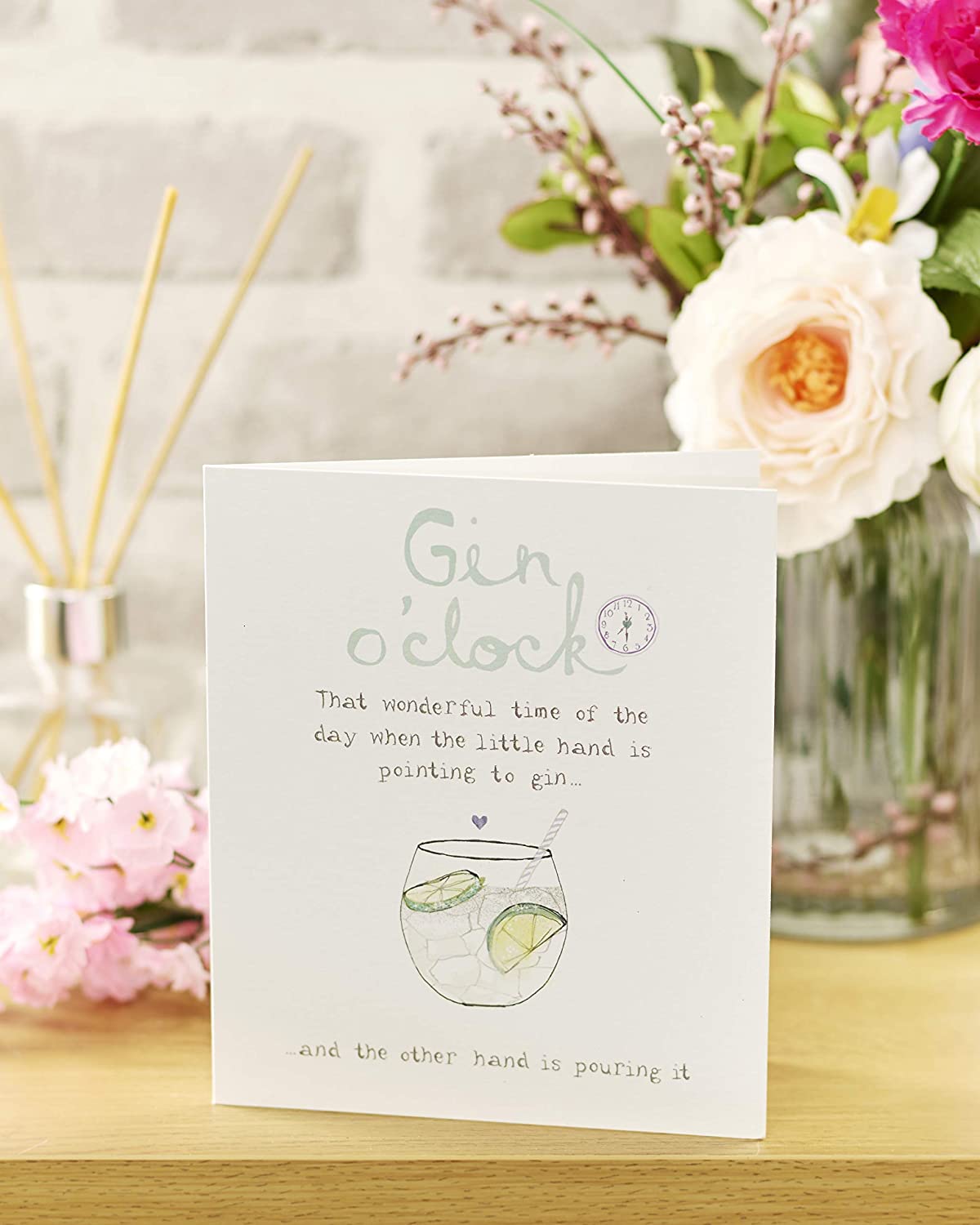Gin O'Clock Wonderful Part Of The Day Birthday Greeting Card Funny Cards, Bday Friend Gin, 137 mm x 159 mm - Image 4
