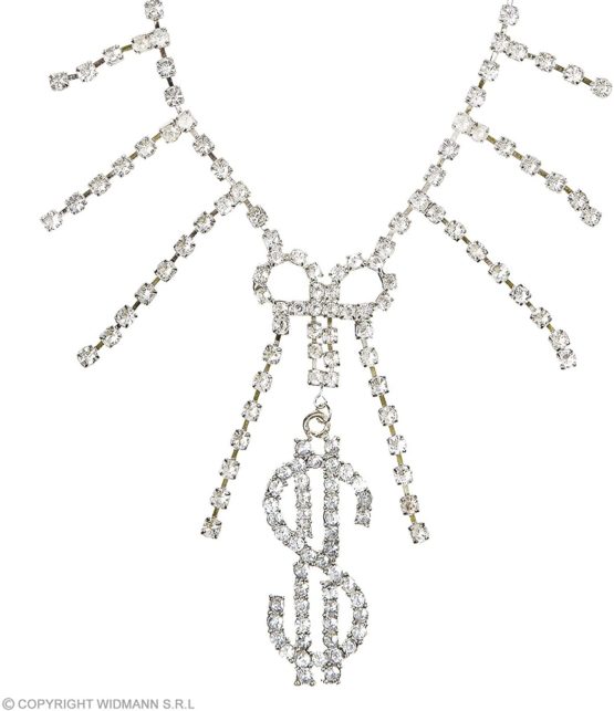 Strass $ Chokers Accessory for 80s Fancy Dress