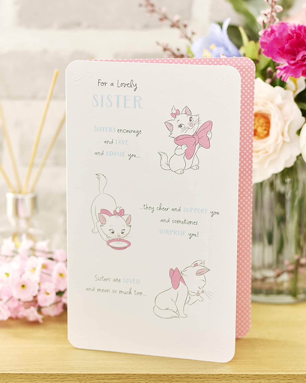 Sister Birthday Card - Birthday Card for Her - Disney Birthday Card - Aristiocats Birthday Card, Multi, 149mm x 229mm - Image 4