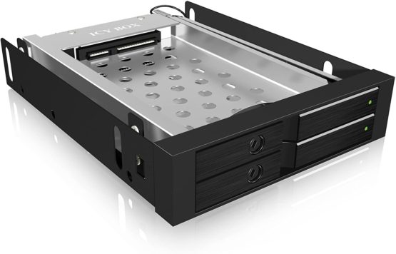 Icybox IB-2227StS Mobile Rack for 2x2.5 inch SATA Hard Drive