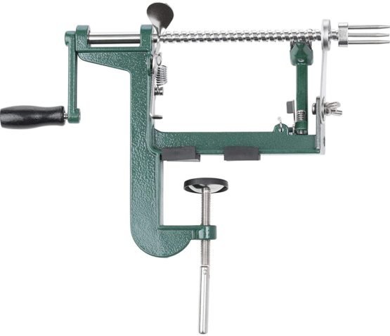Westmark Apple Peeler/Cutter/Decorer With Screw Clamp For Table Mounting, 31 X 5.3 X 21 cm, Stainless Steel/Aluminium, Apfeltraum, Green/Silver, 11432260 - Image 2
