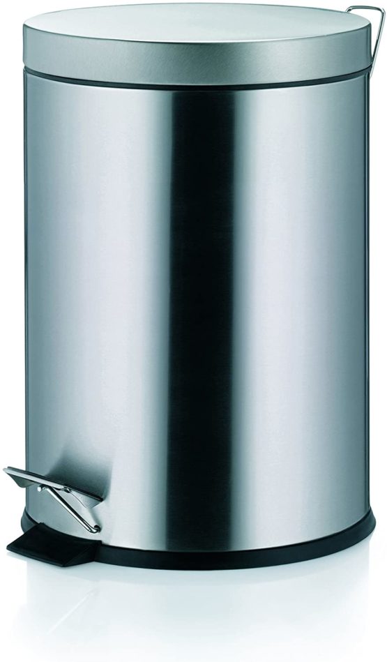 Kela Torre 18172 Cosmetics Bin 3 Litres Matte Stainless Steel