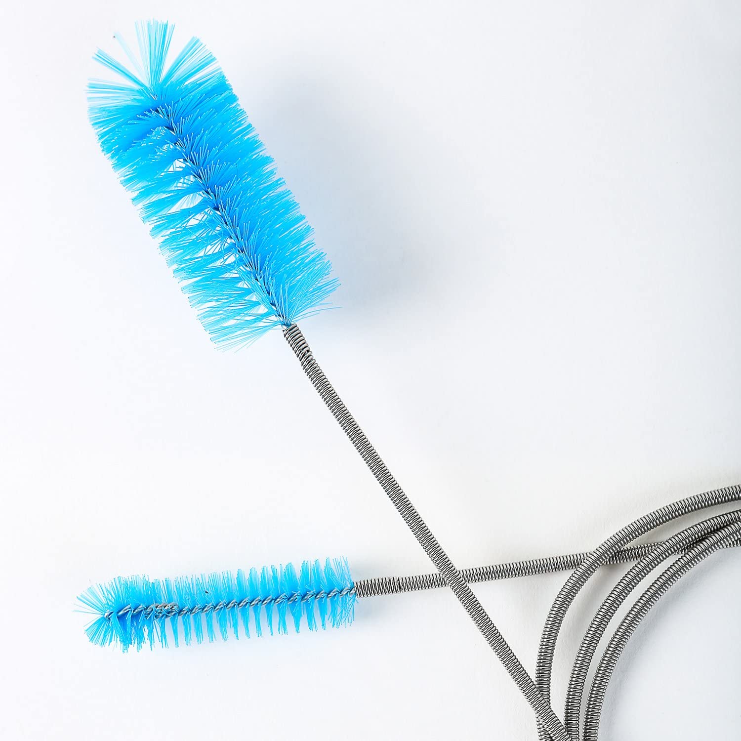 SLSON Long Tube Cleaning Brush Flexible Double Ended Bristles Hose Pipe Cleaner Stainless Steel Aquarium Filter Brush for Fish Tank or Home Kitchen,61 inch Length - Image 2