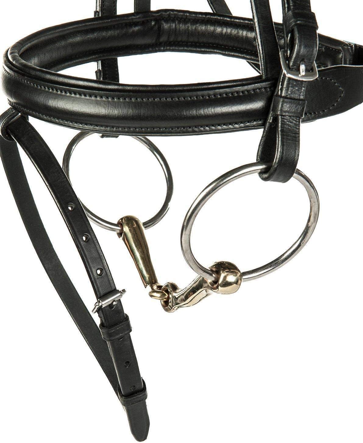 HKM Snaffle Bit 9862 Gold 70/135 Wide, Colour is not relevant