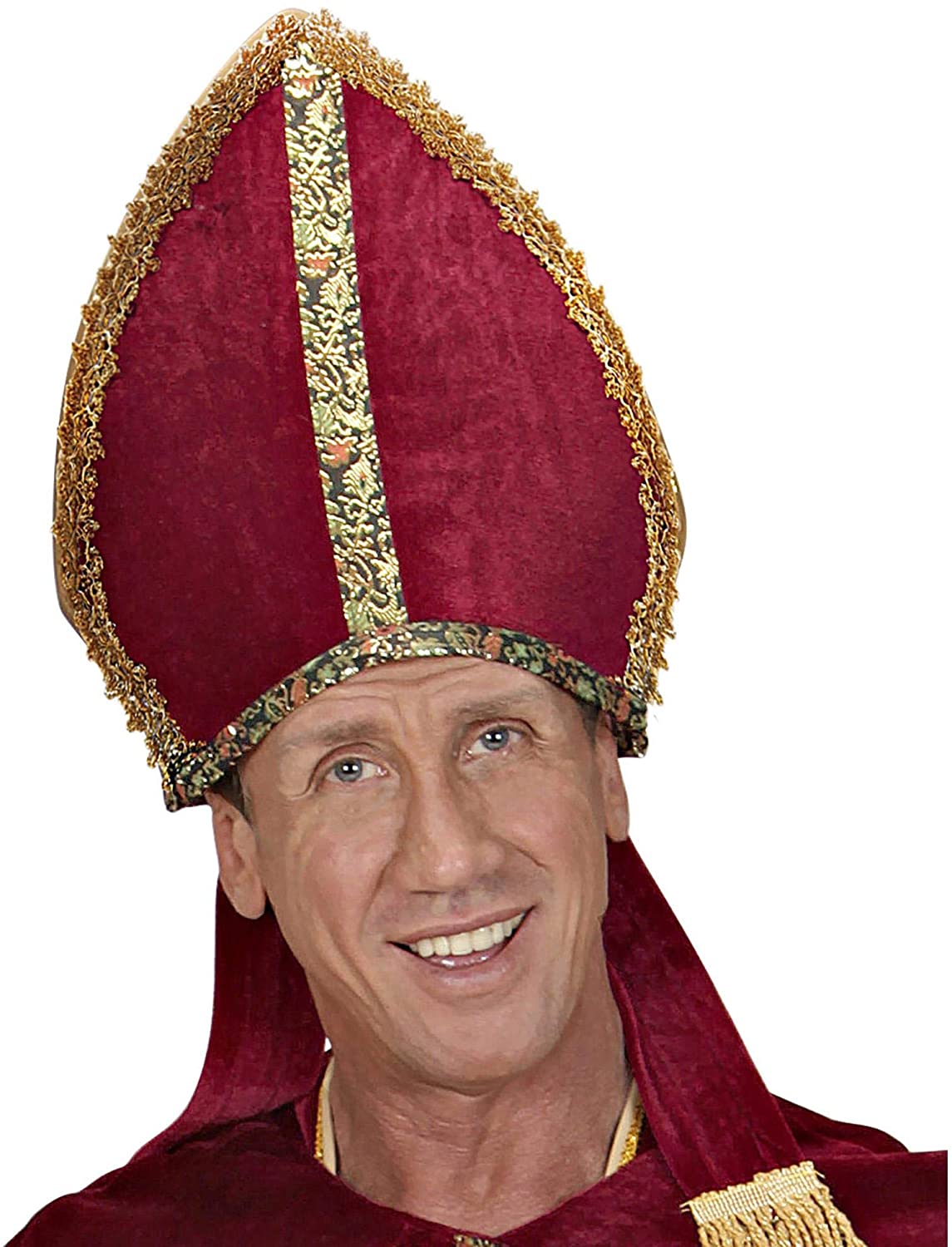 Widmann 00078 Mens Santa Hat ? Adult One Size, Red - Image 2