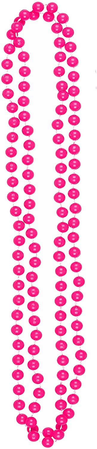 REDSTAR FANCY DRESS® Neon 1980s Party Outfit - Leg Warmers Fishnet Gloves Necklace Beads Gummies Neon Wristband (Pink) - Image 4