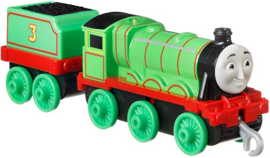Thomas & Friends Henry GDJ55, Thomas the Tank Engine & Friends Trackmaster Large Push Along Diecast Train Engine - Image 4