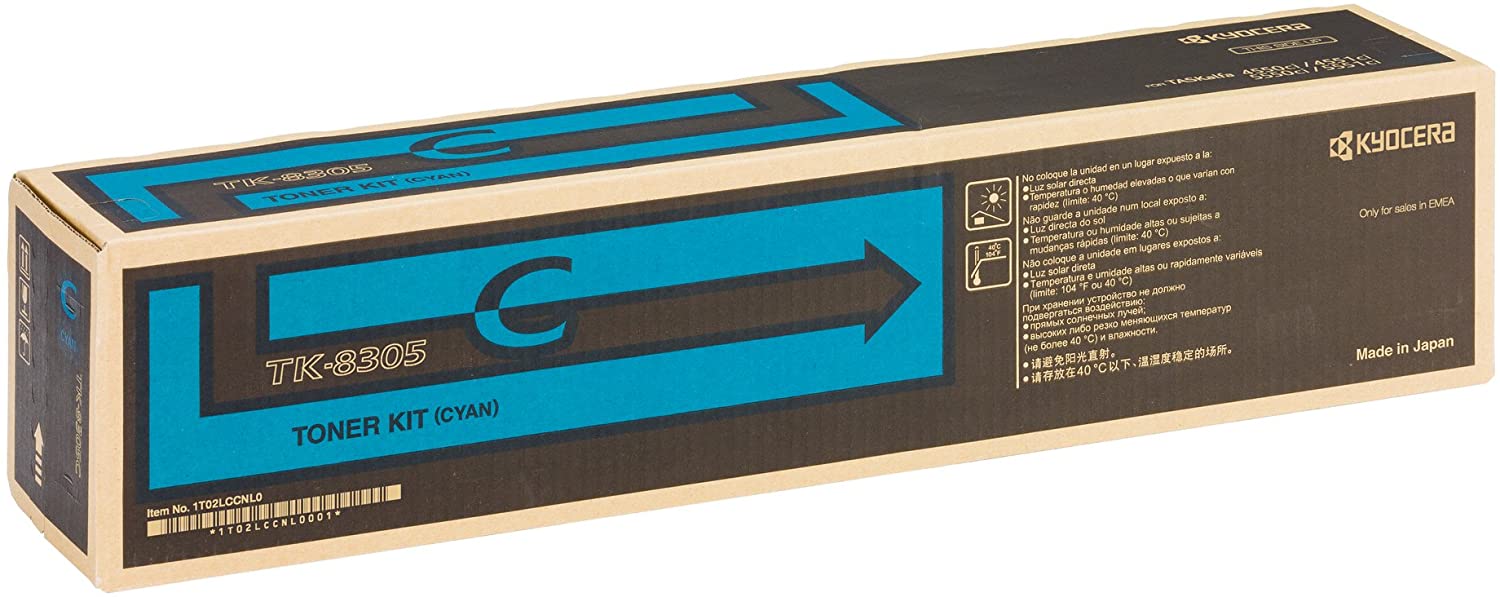 Kyocera Toner Cartridge TK-8305 C, CYAN, 15.000 Pages High Capacity Genuine Premium Printer Toner, 1T02LKCNL0, T02LKCNL - Image 2