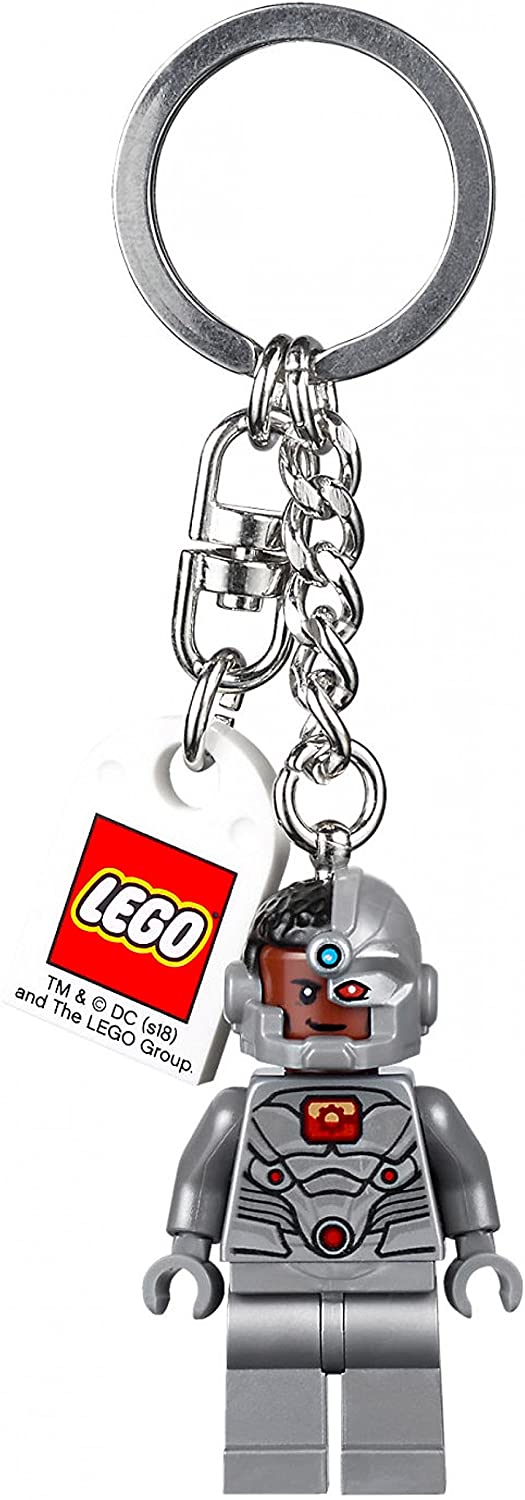LEGO Cyborg Keyring/Keychain, Grey, S