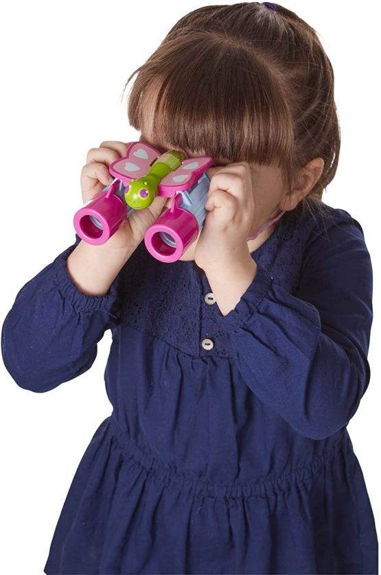 Melissa & Doug Sunny Patch Cutie Pie Butterfly Binoculars - Pretend Play Toy - Image 2