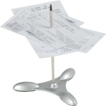 Q-Connect Note Spike, 9.5 x 8.5 x 1.1 cm, silver