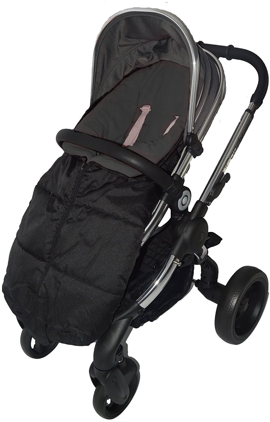 Deluxe Footmuff/Cosy Toes Compatible with iCandy Strawberry Pushchair Black