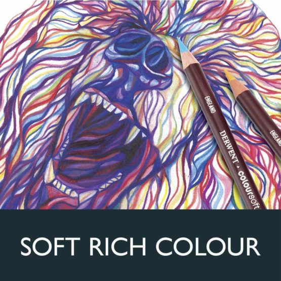 Derwent colorsoft coloring Pencils, Professional Quality, 0701026, Set of 12 - Image 3