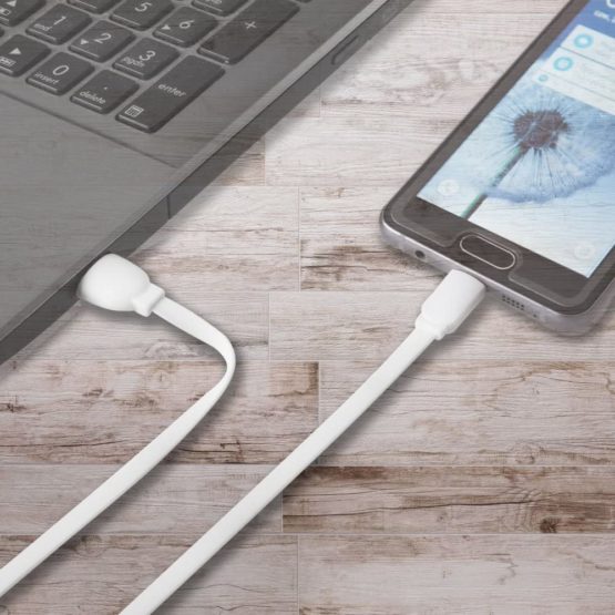 Arkas MBFL20 Micro-USB Cable - White - Image 4