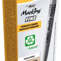 BIC Marking Fine 1445 06 - Permanent Marker, 1.1 mm, Blue, pack of 12