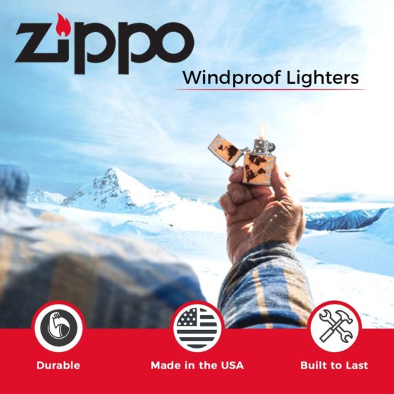 Zippo Windproof Lighter | Metal Long Lasting Zippo Lighter | Best with Zippo Lighter Fluid | Refillable Lighter | Perfect for Cigarettes Cigars Candles | Pocket Lighter Fire Starter | Dragon Lighters - Image 4