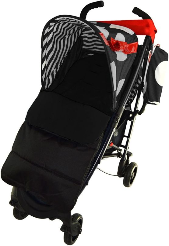 Footmuff/Cosy Toes Compatible with Maclaren Quest Sport Pushchair Black Jack