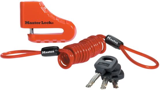 Master Lock 8303EURDPS Motorbike and Escooter Disc Braker Lock, Red, 5 cm - Image 2