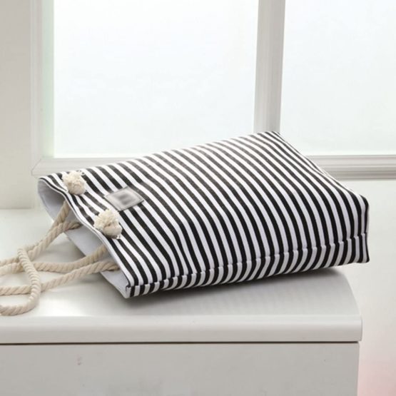 Millya Canvas Travel Tote Bag Oversized Shoulder Bag 13.5 Inch Holiday Beach Bag Shopping Bag - Image 4