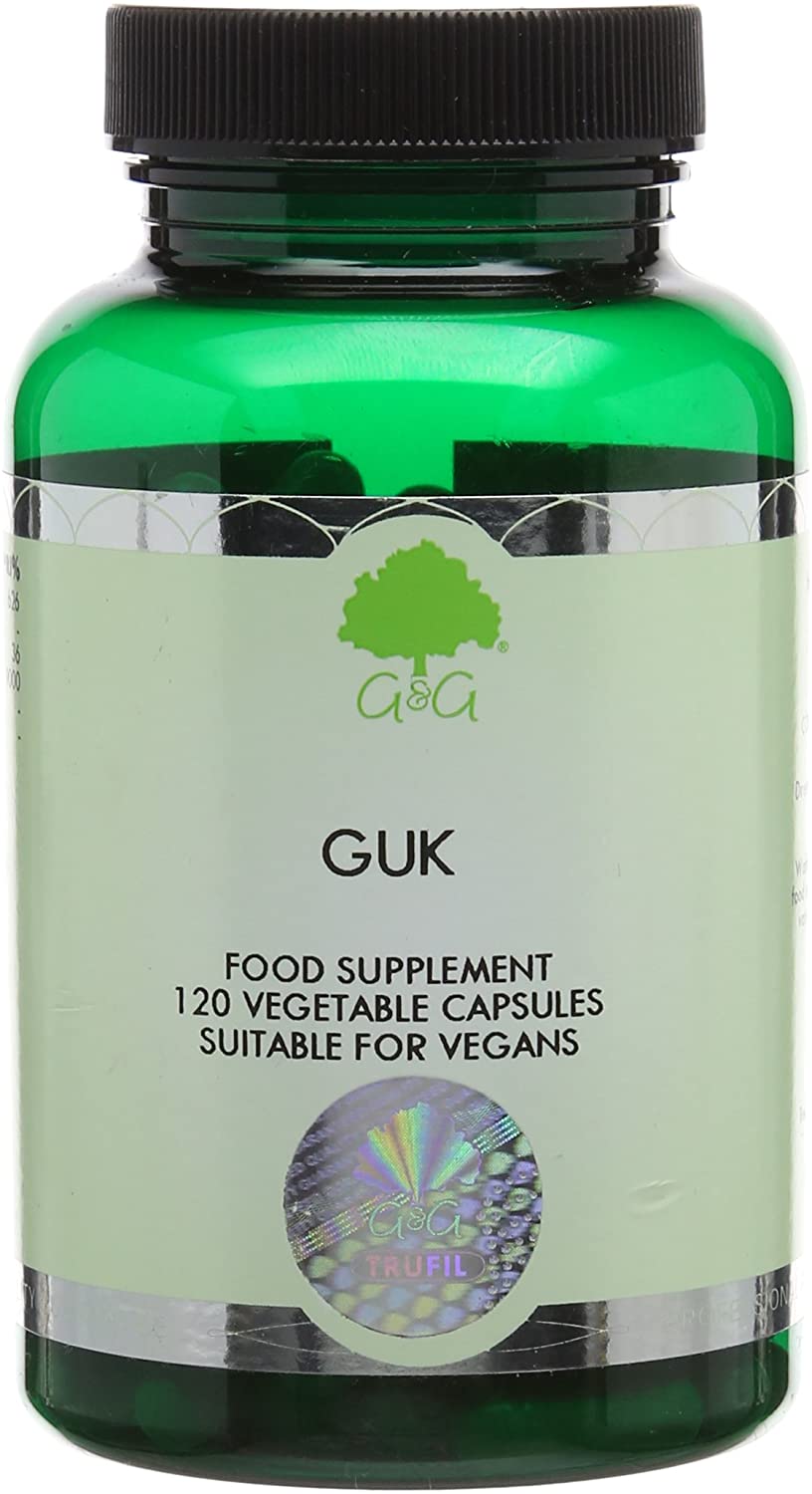 GUK - B1, C & Calcium Phosphate Formula Capsules - Non-GMO, Made in the UK - G&G Vitamins, 120 count (Pack of 1)
