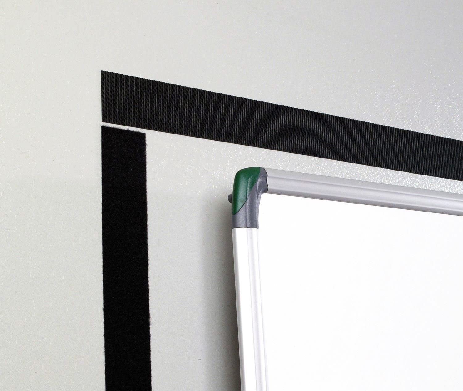 White 10mm Velcro® Brand Self Adhesive Velcro Tape Hook and Loop Sticky Fastener PS14 (1m Hook+1m Loop), White-417, 1 cm - Image 3