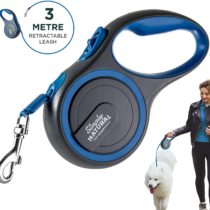 Dog Leash by Simply Natural – 3-Metre Retractable Dog Lead Extendable for Dogs up to 15kg with 1 Touch Lock and Release for Stronger Dog Leads Retractable