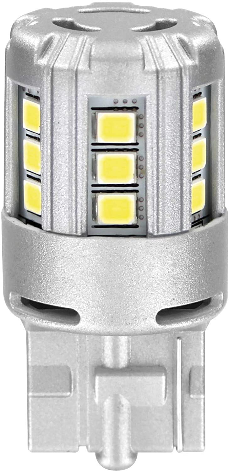 Osram 7705CW-02B LEDW21W T20 SC Cool White 6000 K 12 V Standard Retrofit, Double Blister Pack, Yellow,White,Red