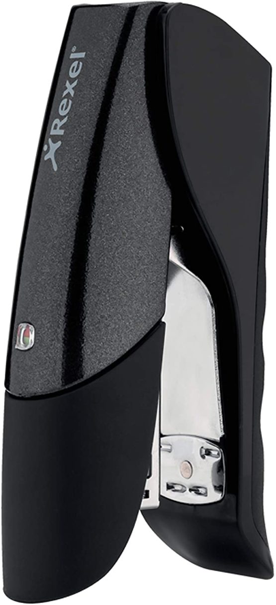Rexel Gazelle Half Strip Stapler, 25 Sheet Capacity, Stand Up Design, Uses 24/6/ and 26/6 Staples, Metal Body, Black, 2100010 - Image 3