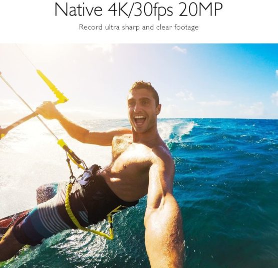 AKASO V50 Pro Native 4K/30fps 20MP WiFi Action Camera with EIS Touch Screen Adjustable View Angle 30m Waterproof Camera Support External Mic Remote Control Sports Camera with Helmet Accessories Kit - Image 2