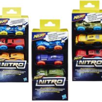 Hasbro- Nerf Nitro 3 Cars, Multicolor (774C)