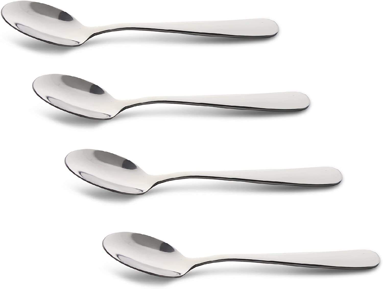 Grunwerg Windsor Tea Spoon Pack of 4 14 x 2.5 x 1 cm, Silver
