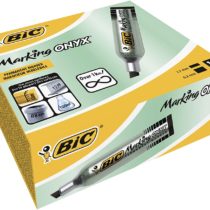 BIC Onyx Marker Chisel 1481 3.5mm - 5.5mm Box of 12 - Black