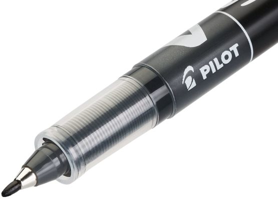 Pilot V-Sign Pen Liquid Ink Tip - Black (Pack of 4) - Image 3