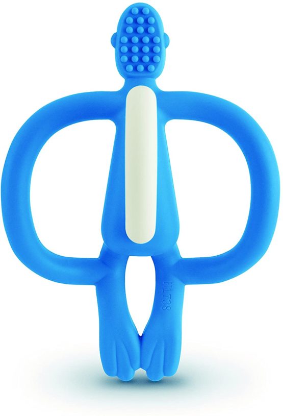 Matchstick Monkey Teething Toy, Blue - Image 3