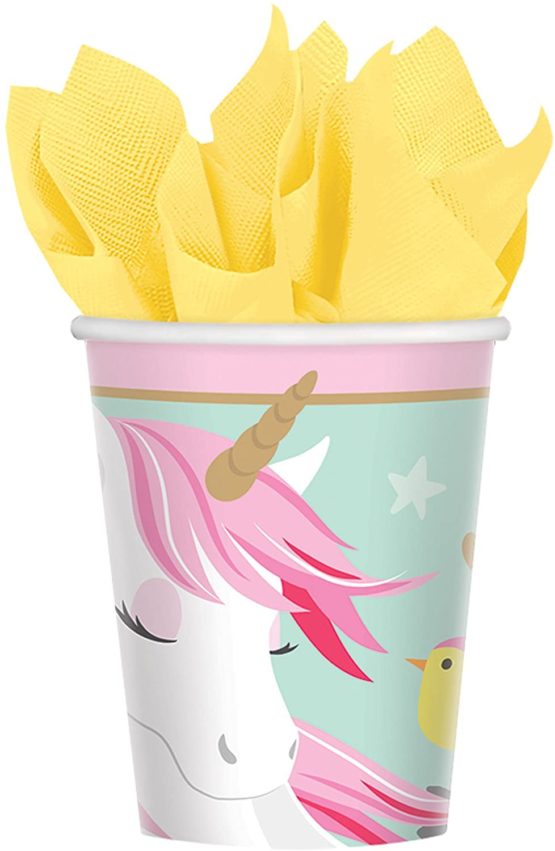 Amscan 581929 Magical Unicorn Paper Cups, 266ml