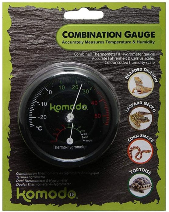 Komodo Combined Thermometer and Hygrometer Analog
