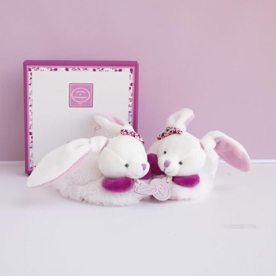 Doudou et Compagnie DC2702 Cerise Booties with Rattle - Image 4