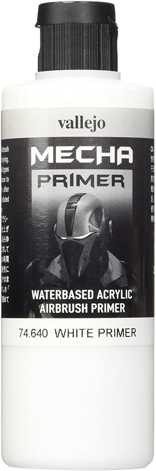 Vallejo Mecha Color Acrylic Paint, High Resistance for Airbrush Use Ideal for Model Painting 60 ml, White