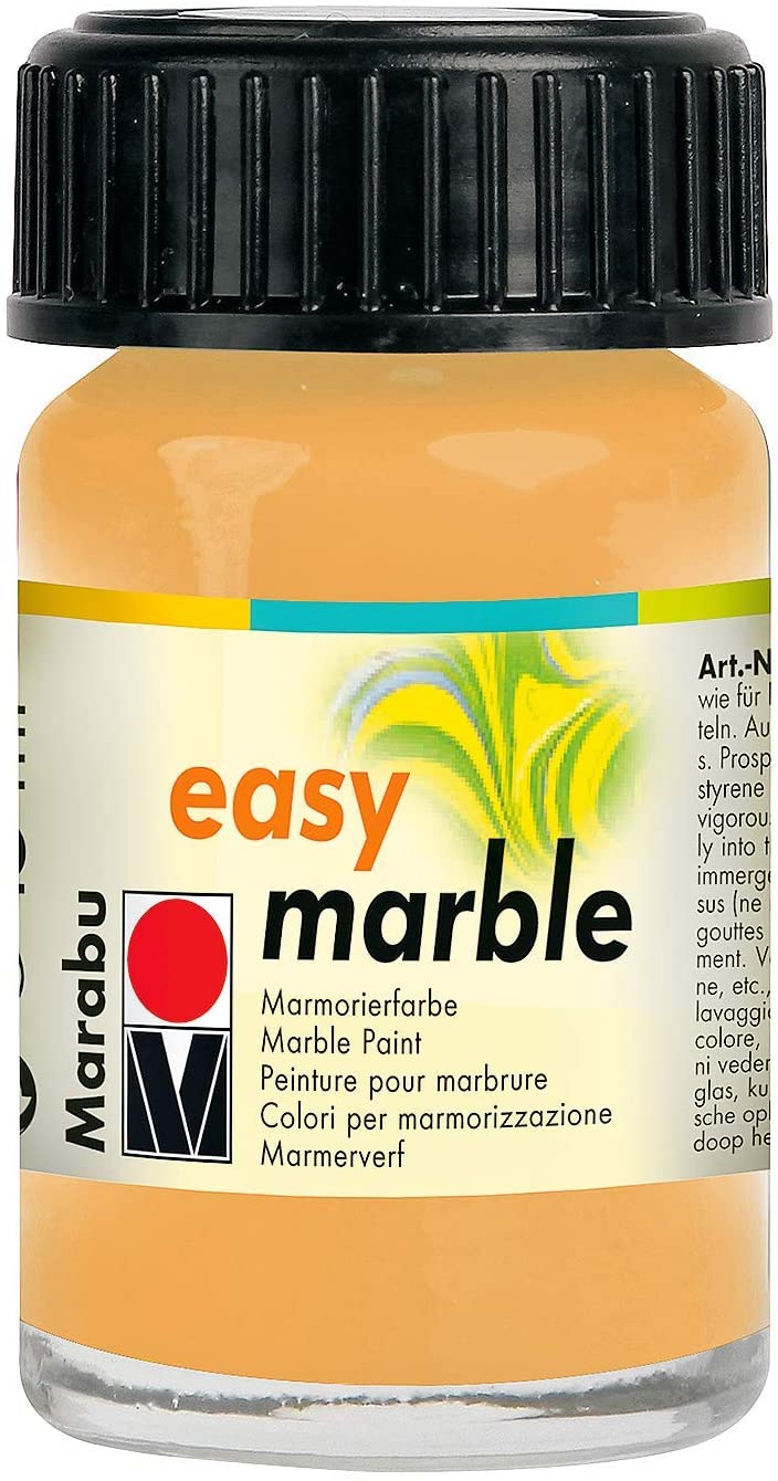 Marabu Easy Marble, Gold, (084), 15ml, For Creating Immersion Marble Effects On Plastic, Glass, Wood, Papier Mâché, Eggs - Image 4