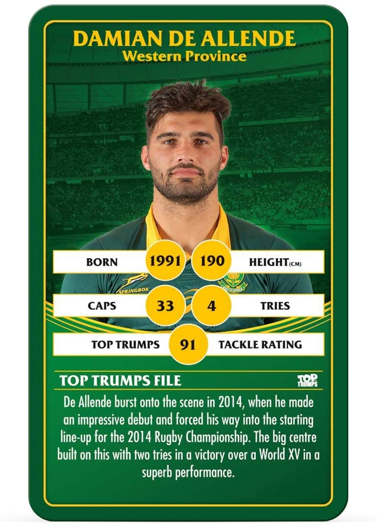 Top Trumps Springbok Card Game, Black - Image 3